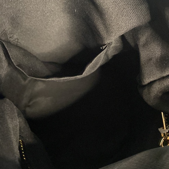 Anna Paola Italian Black Leather Bucket Bag NWT. - Picture 5 of 13